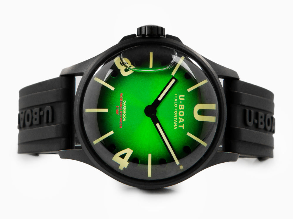 Reloj de Cuarzo U-Boat Capsoil Darkmoon Soleil, PVD, 40 mm, Verde, 9503