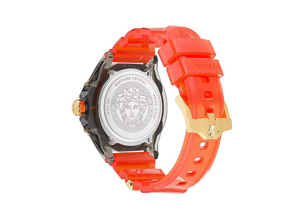 Reloj de Cuarzo Versace Icon Active Indiglo, Policarbonato, 43mm, VE6E00223