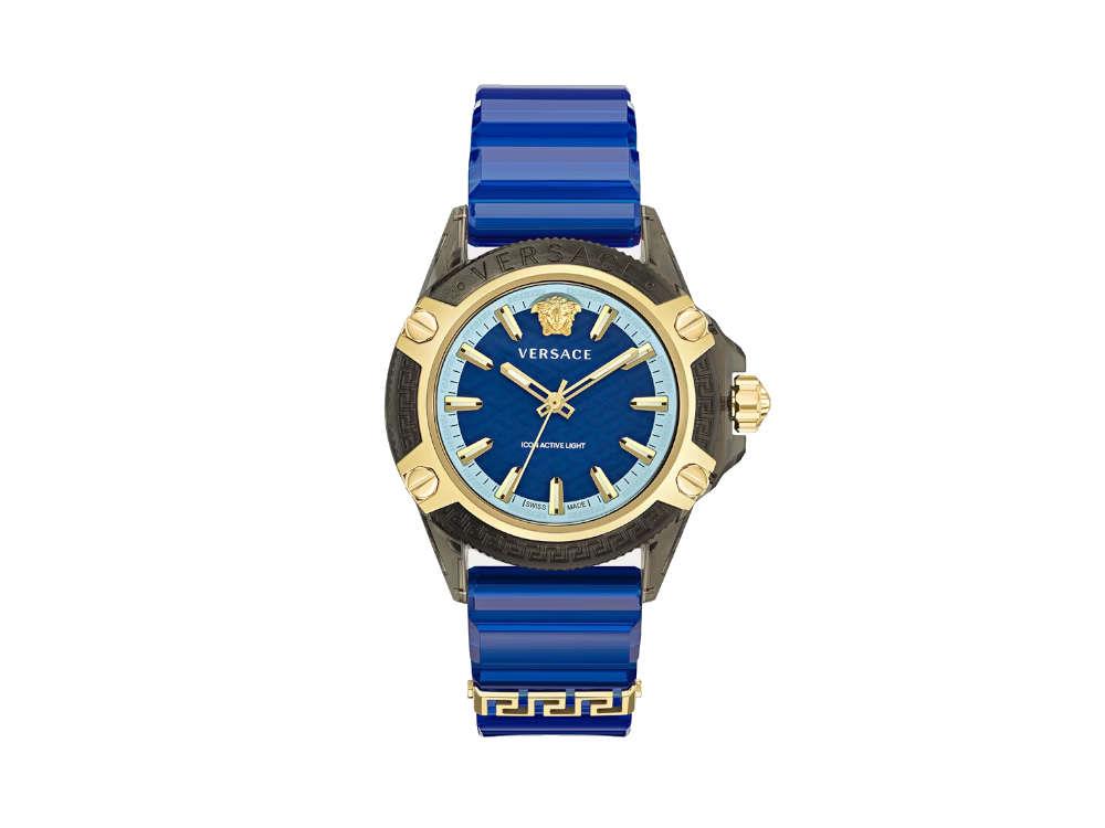 Reloj de Cuarzo Versace Icon Active Indiglo, Policarbonato, 43mm, VE6E00323