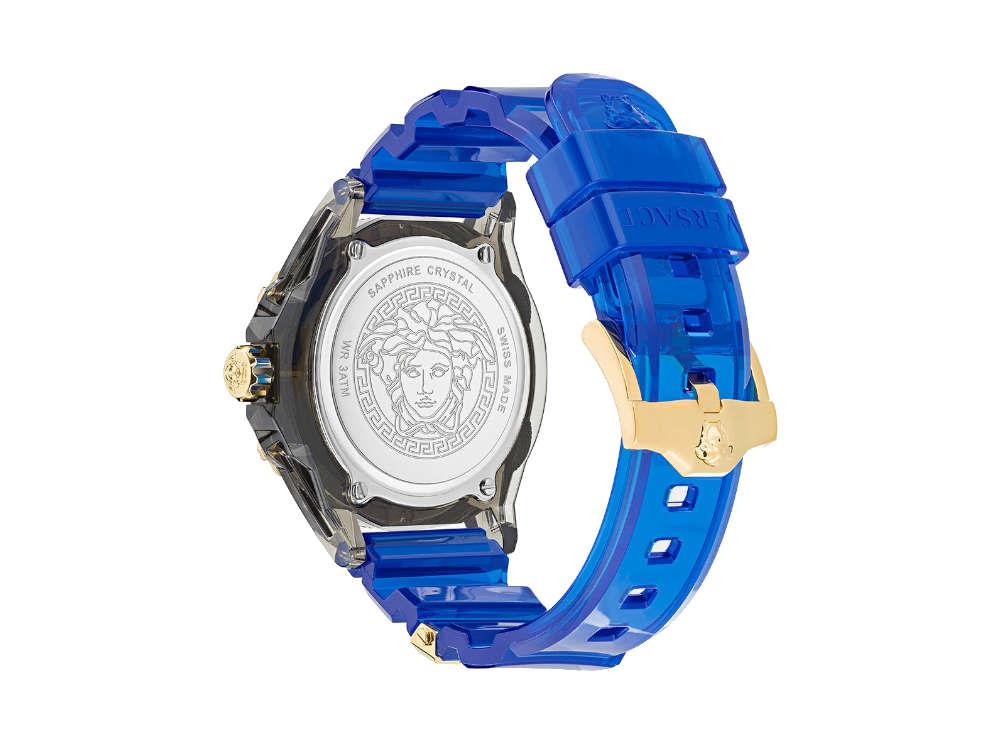 Reloj de Cuarzo Versace Icon Active Indiglo, Policarbonato, 43mm, VE6E00323