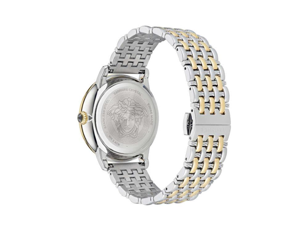 Reloj de Cuarzo Versace Medusa Alchemy, PVD Oro, Plata, 38 mm, VE6F00423