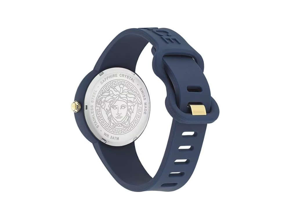 Reloj de Cuarzo Versace Medusa Pop, Silicona, Azul, 39 mm, VE6G00623