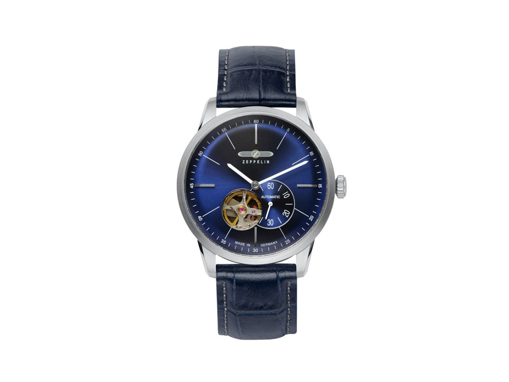 Reloj Automático Zeppelin Flatline, Azul, 40 mm, 7364-3